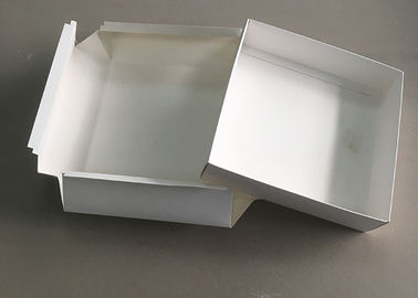 الصين أبيض جامدة الورق المقوى هدية بطاقة مربع قبعة التعبئة غطاء أعلى مربع قابل للانهيار مصنع