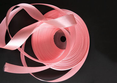الصين رقيقة وردي اللون Grosgrain الشريط السائبة سطح أملس المواد القابلة لإعادة التدوير مصنع
