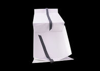 مربعات قابلة للطي للإغلاق شريط من الورق المقوى الأسود ، علبة هدايا بيضاء المزود