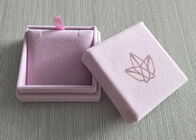 الوردي المخملية جامدة صندوق غطاء إدراج صينية الداخلية للمجوهرات عصابة OEM / ODM متاح المزود