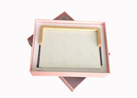 أنيقة الوردي غطاء وقاعدة صناديق ، وحجم مخصص علب الهدايا من الورق المقوى لألبوم المزود