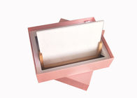 أنيقة الوردي غطاء وقاعدة صناديق ، وحجم مخصص علب الهدايا من الورق المقوى لألبوم المزود